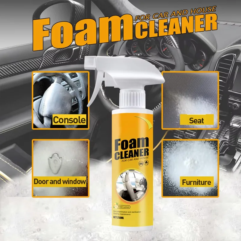 Leather Cleaner Interior - 1/3szt-30/100ml Uniwersalny piankowy środek do czyszczenia